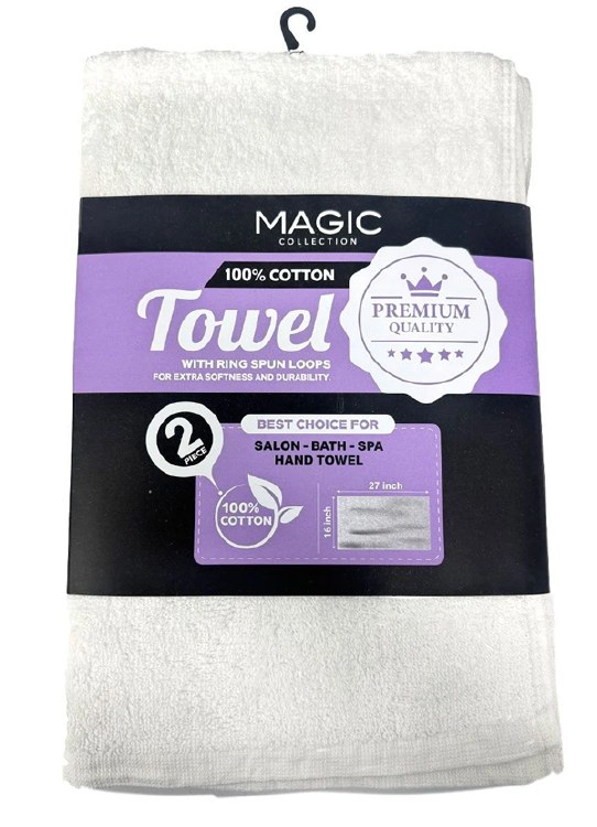 Magic Collection 100% Cotton Towel #TOW11WHI