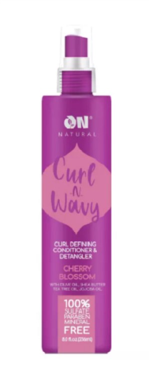 ON Natural Curl N Wavy Cherry Blossom Detangler 8oz