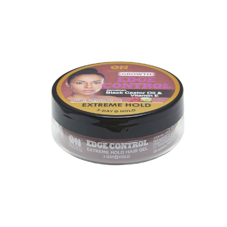 On Natural Edge Control Extreme Hold 3.4oz - Black Castor Oil & Vitamin E