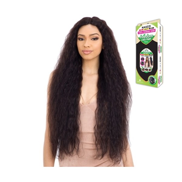 Naked 5" deep Freedom Lace Part Wig Natural 704 - # NATURAL/BLK