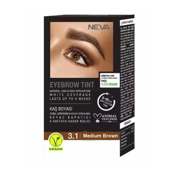 NEVA Eyebrow Tint - #3.1 - Medium Brown