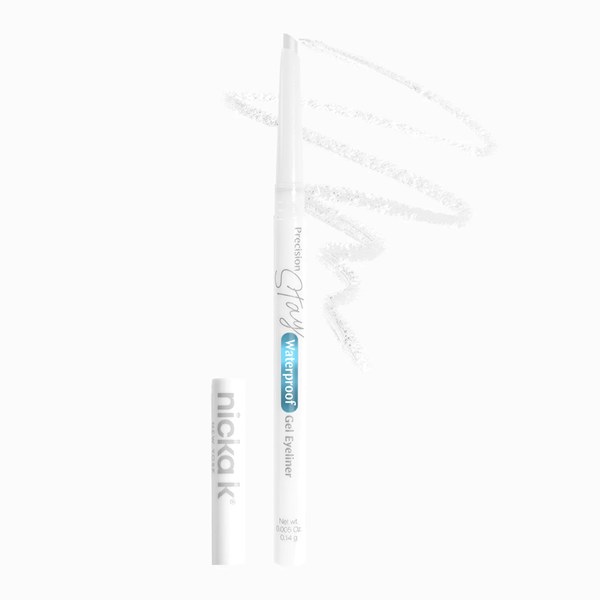 Nicka K Precision Stay Waterproof Gel Eye Liner #ELPS07 - Glittery White