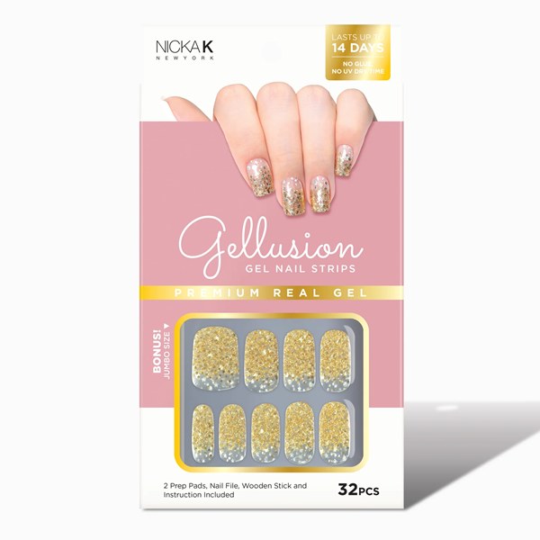 Nicka K Gellusion Gel Nail Strips #NSG001