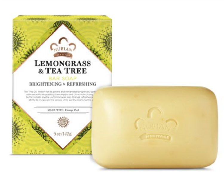 Nubian Heritage Lemongrass & Tea Tree Soap 5oz