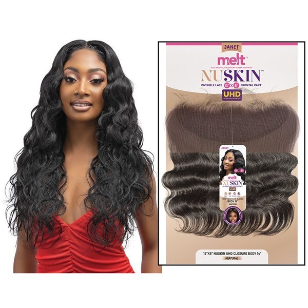 Melt 13x5 Nuskin UHD Lace Closure - Body - 12 Inch # Natural