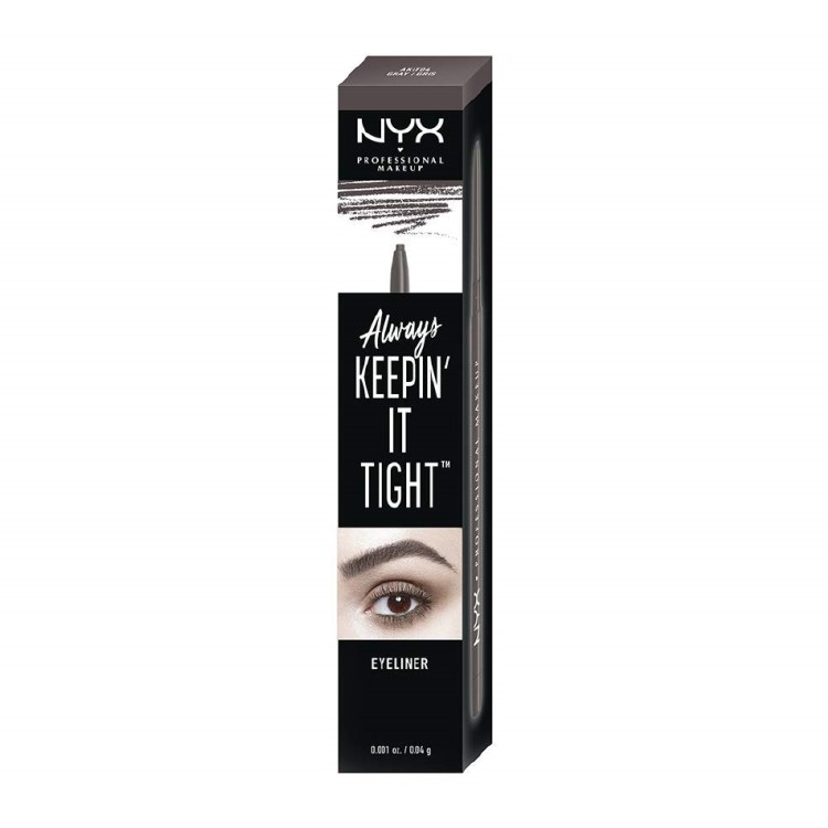NYX Professional Makeup Always Keepin' It Tight Eyeliner Pencil #AKIT04 - Gray