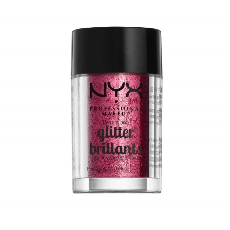 NYX Professional Makeup Face & Body Glitter Brillants #GLI09 - Red