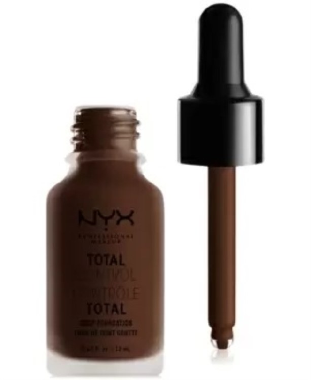 NYX Professional Makeup Total Control Drop Foundation #TCDF25 - Deep Ebony