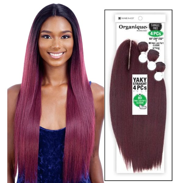 Organique Weave Yaky Straight 24 26 28 with Closure
