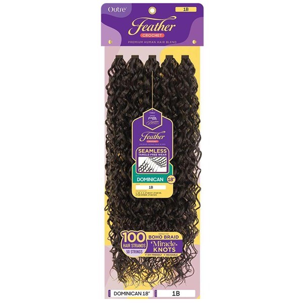 Feather Crochet Dominican 18 Inch - # 2