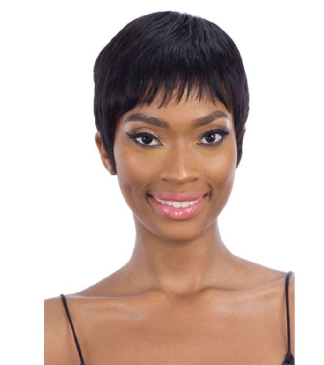 Mayde Beauty 100per Human Hair Full Wig Paulie - # Natural