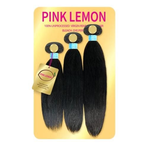 Pink Lemon 13A Unprocessed Human Hair Bundle - Straight - 16"-18"-20" - #Natural