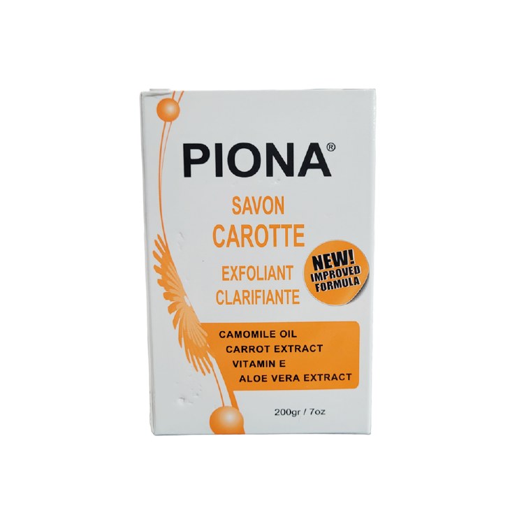 Piona Exfoliating Carrot Soap - 200g