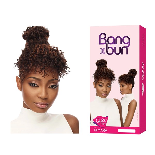 Quick Pony Bang x Bun Quick Curly Bun - TAMARA - # 4