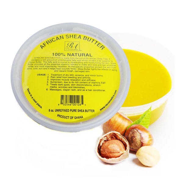 RA African 100%  Natural Yellow Shea Butter 8oz