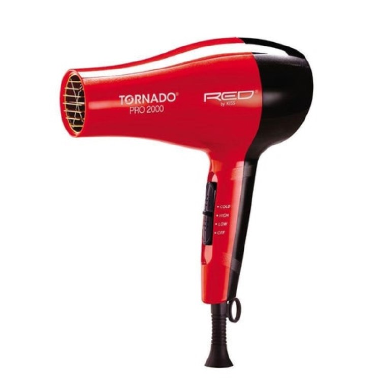 Red Pro by Kiss 2000 Tornado Blow Dryer #BD08N