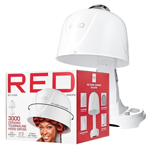 Red 3000 Ceramic Tourmaline Hood Dryer