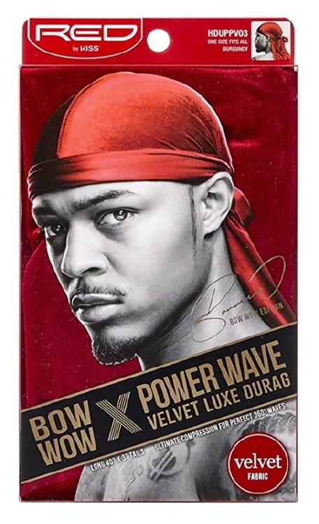 Red By Kiss Bow Wow X Power Wave Velvet Luxe Durag Hd73 Burgundy