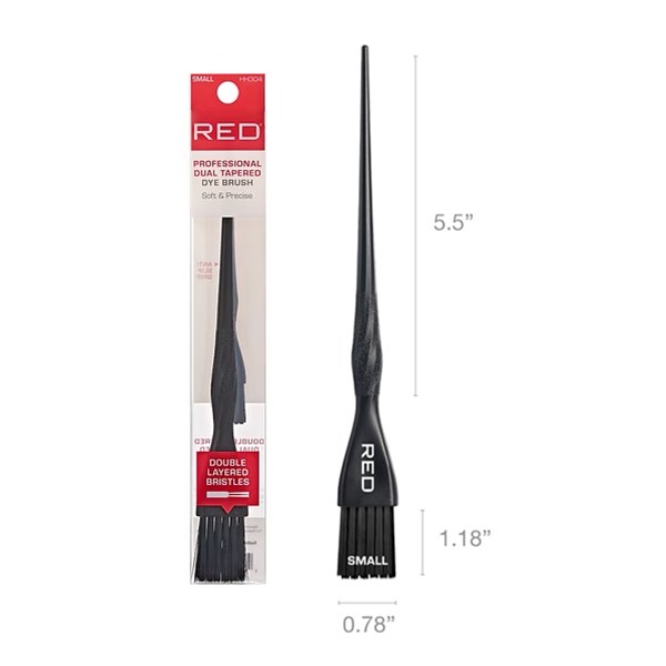 Red Professional Dual Tapered Hair Dye Brush #HH304