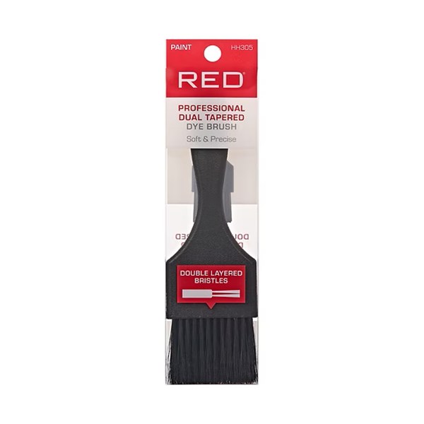 Red Professional Dual Tapered Hair Dye Brush #HH305