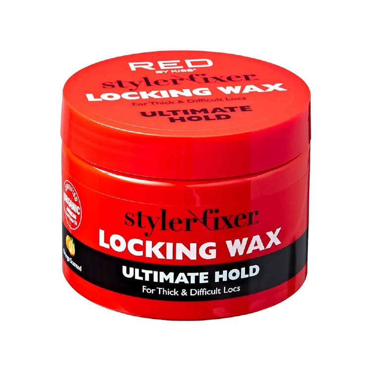 Red Styler Fixer Locking Wax 6oz - Orange Scented - Ultimate Locking Hold