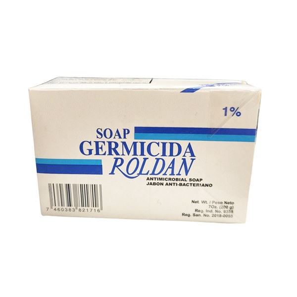 Roldan Germicida 1% Triclocarban Antimicrobial Soap - 200g