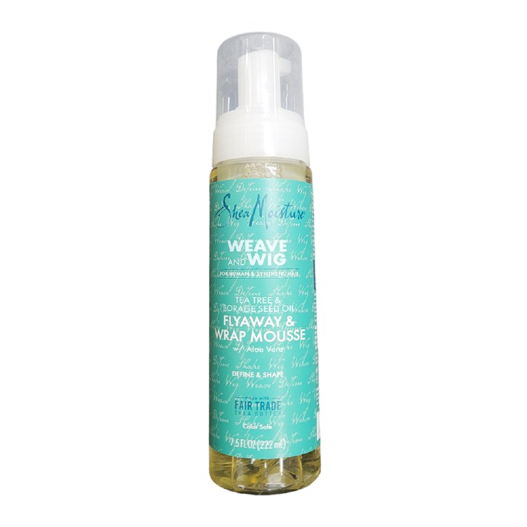 Shea Moisture Weave & Wig Tea Tree & Borage Seed Oil Wrap Mousse 7.5oz