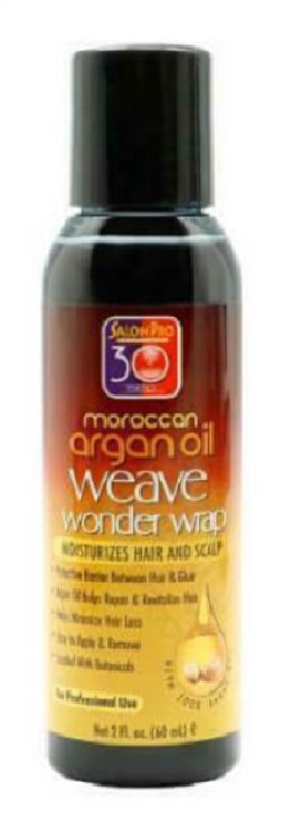 Salon Pro 30 Second Moroccan Argan Oil Weave Wonder Wrap 2oz Black