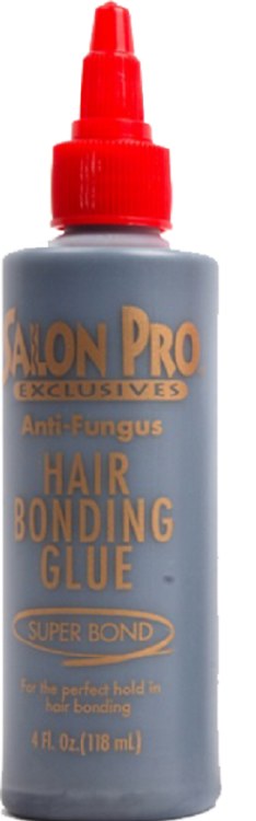 Salon Pro Hair Bonding Glue 4oz Black - Beauty Depot