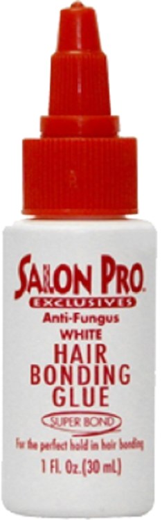 Salon Pro Hair Bonding Glue 1oz White - Beauty Depot