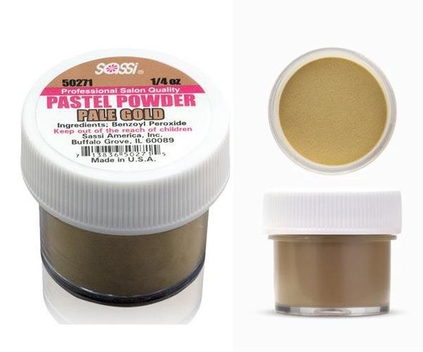 Sassi Dip & Acrylic Pastel Powder - #50271 - 1/4oz - Gold
