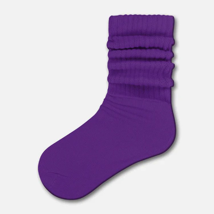 SGB Slouch Socks - Solid Color - Purple