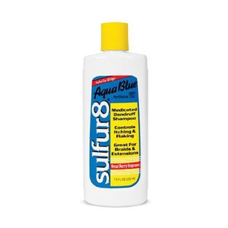 Sulfur8 Medicated Aqua Blue Dandruff Shampoo 7.5oz