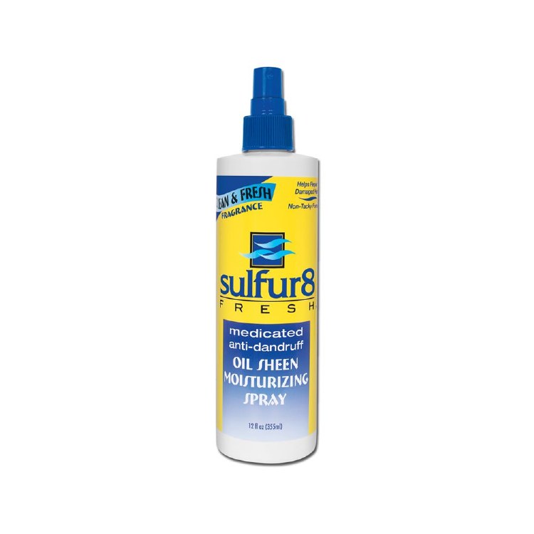 Sulfur8 Medicated Anti-Dandruff Oil Sheen Moisturizing Spray 12oz