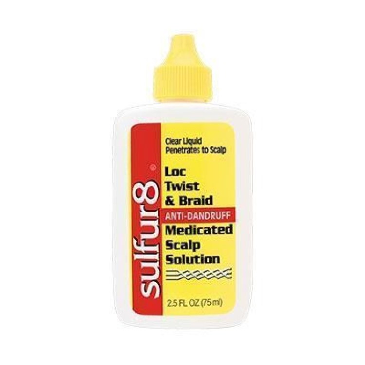 Sulfur8 Medicated Anti-Dandruff Loc, Twist & Braid Scalp Solution 2.5oz