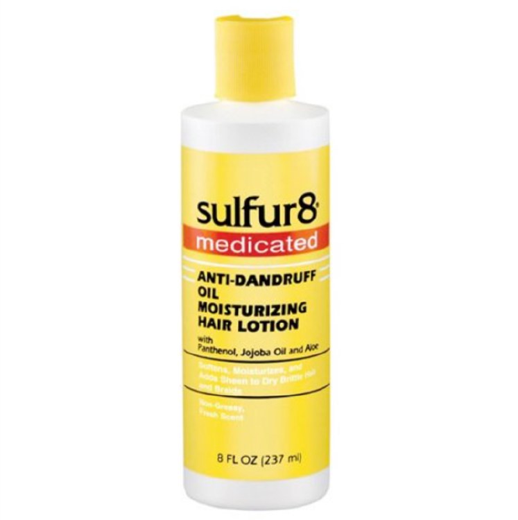 Sulfur8 Medicated Anti-Dandruff Oil Moisturizing Hair Lotion 8oz