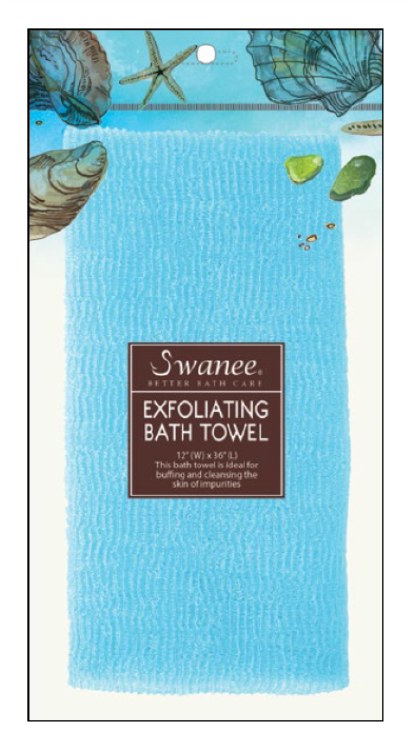 Exfoliating bath Towel 12"W x 36" L #6880