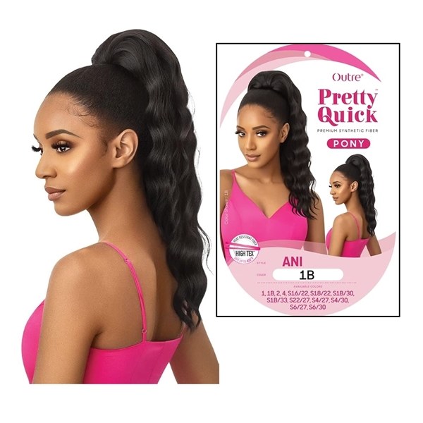 Pretty Quick Drawstring Ponytail - ANI - # S4/27