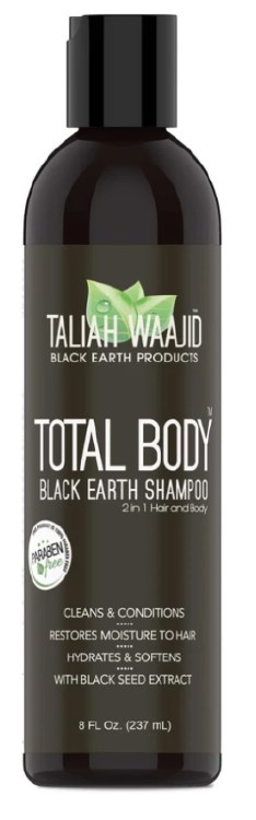 Taliah Waajid Total Body Black Earth Shampoo 8oz