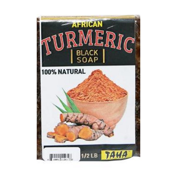 TAHA 100% Natural Turmeric Black Soap 6oz