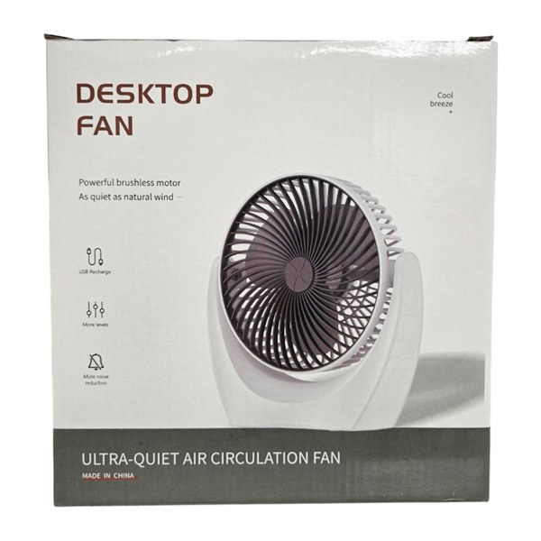 TD Desktop Fan #FAN001BK - Black