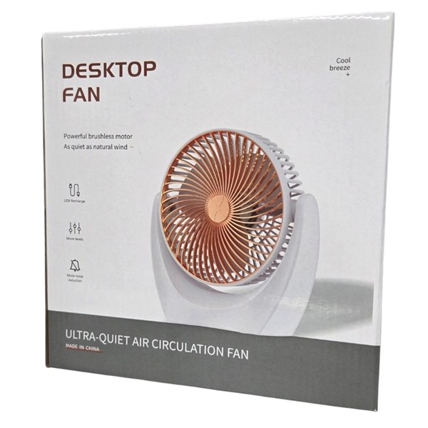 TD Desktop Fan #FAN001GD - Gold