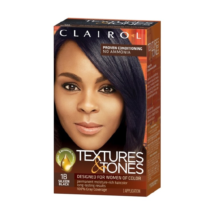 Textures & Tones Hair Color 1B Silken Black