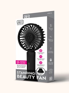 Absolute Pinccat Standing Beauty Fan - #APBF12 - Black Absolute Pinccat Standing Beauty Fan - #APBF12 - Black
