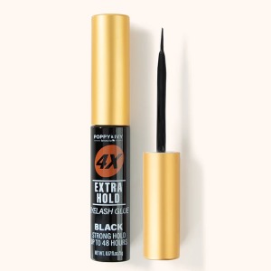 Poppy & Ivy 4x Extra Hold Latex-Free Eyelash Glue - #EGLA09 - Black - 0.17oz