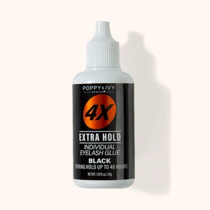 Poppy & Ivy 4x Extra Hold Latex-Free Eyelash Glue - #EGLA11 - Black - 1oz