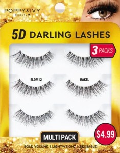 Poppy & Ivy 5D Darling Lashes 3-Pack - #ELDM12 - Rakel Poppy & Ivy 5D Darling Lashes 3-Pack - #ELDM12 - Rakel
