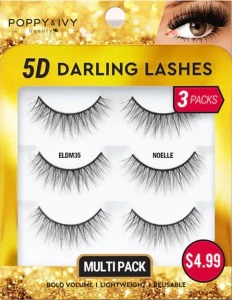 Poppy & Ivy 5D Darling Lashes 3-Pack - #ELDM35 - Noelle Poppy & Ivy 5D Darling Lashes 3-Pack - #ELDM35 - Noelle