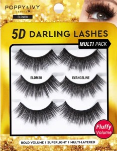 Poppy & Ivy 5D Darling Lashes 3-Pack - #ELDM38 - Evangeline