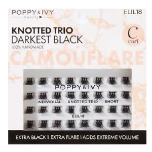 Poppy & Ivy Camouflare Knotted Trio Individual Lash - #ELIL18 - Short